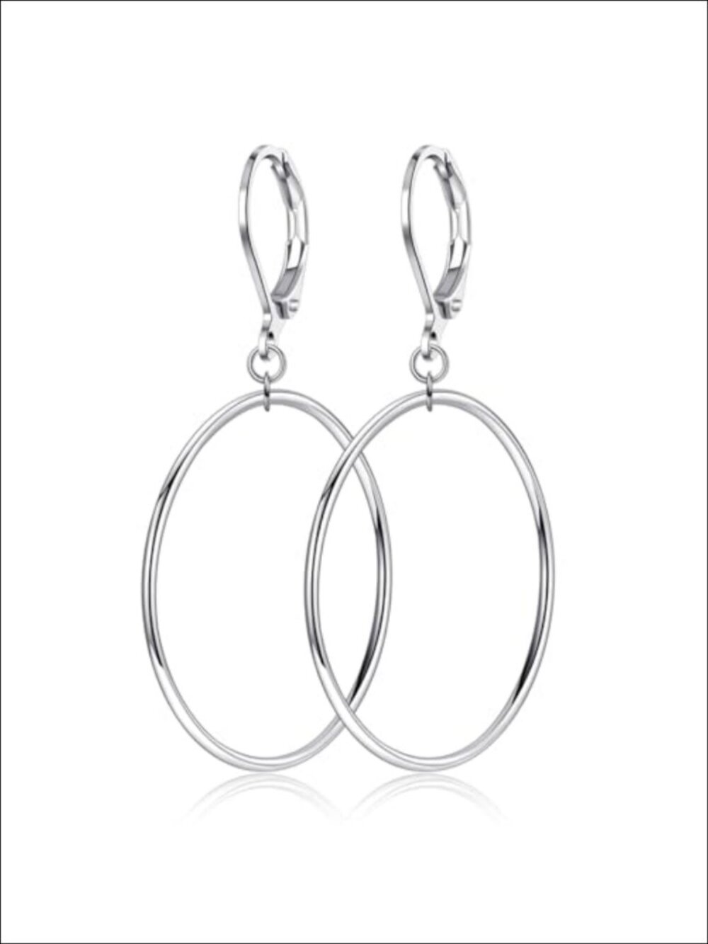 Large Big Circle Hoop Dangle Earrings for Women Hypoallergenic